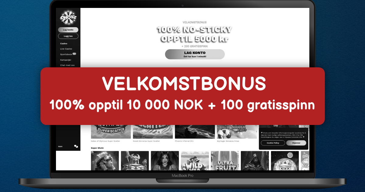 Shotz Casino - Live Rulett Bonus i Norge